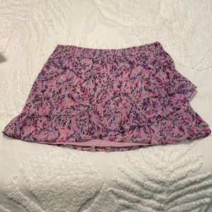 French Connection ruffled mini skirt size large.
